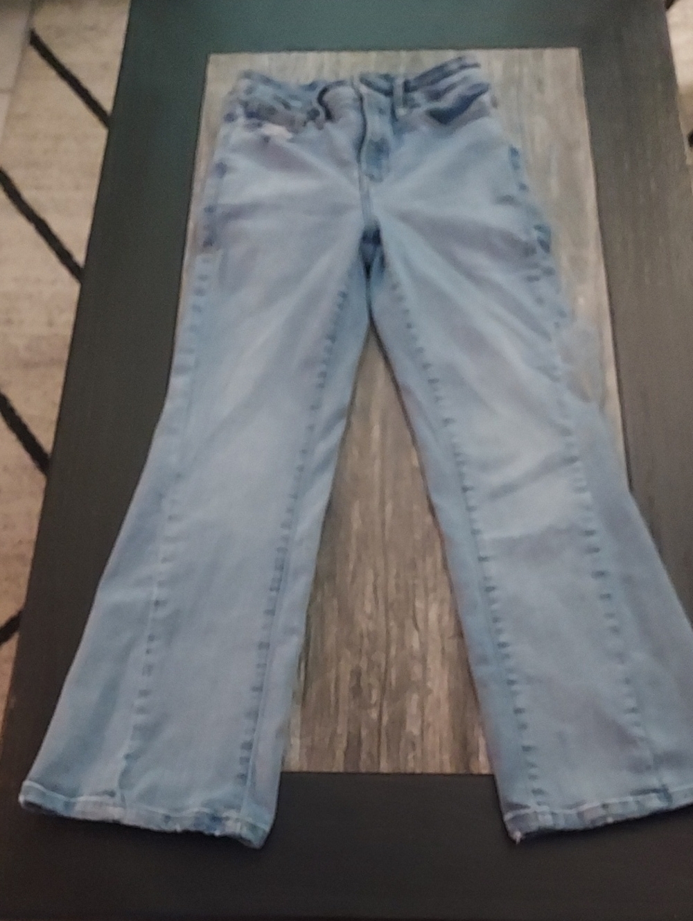 Good American Good Legs Crop Mini Boot Women’s Cropped Flare Jeans